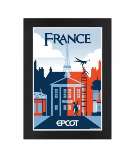 EPCOT France Pavilion Matted Print $13.12 HOME DECOR
